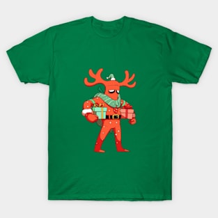 Bold And Brash, Santa, Reindeer Costume, Gift, Christmas, Funny Christmas T-Shirt